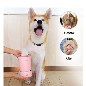 DOGNESS Automatic Cat & Dog Pet Paw Cleaner & Massager Small/Medium pink